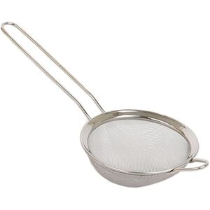 Argon Tableware 10cm Stainless Steel Sieve - Fine Mesh Metal Kitchen Strainer in Silver Silver Argon Tableware 10cm Stainless Steel Sieve - Fine Mesh Metal Kitchen Strainer in Silver Silver