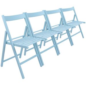 Harbour Housewares Beech Wood Folding Chairs Pack of 4 in Dark Blue Dark Blue Harbour Housewares Beech Wood Folding Chairs Pack of 4 in Dark Blue Dark Blue