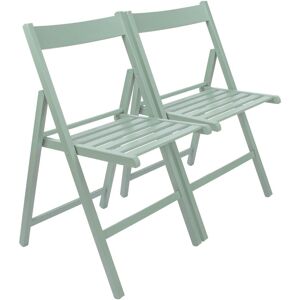 Harbour Housewares Beech Wood Folding Chairs Pack of 2 in Dark Green Dark Green Harbour Housewares Beech Wood Folding Chairs Pack of 2 in Dark Green Dark Green