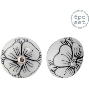Nicola Spring Round Ceramic Cabinet Knobs - Black Bud - Pack of 6 Size: 1000mm x 500mm Black 1000mm x 500mm Nicola Spring Round Ceramic Cabinet Knobs - Black Bud - Pack of 6 Size: 1000mm x 500mm Black 1000mm x 500mm