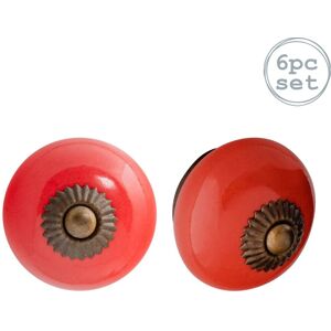Nicola Spring Round Ceramic Cabinet Knobs - Pack of 12 in Red Size: 1000mm x 500mm Red 1000mm x 500mm Nicola Spring Round Ceramic Cabinet Knobs - Pack of 12 in Red Size: 1000mm x 500mm Red 1000mm x 500mm