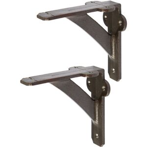 Hammer and Tongs Iron Shelf Bracket - D100mm - Pack of 2 in Grey Size: 1000mm x 1000mm Grey 1000mm x 1000mm Hammer and Tongs Iron Shelf Bracket - D100mm - Pack of 2 in Grey Size: 1000mm x 1000mm Grey 1000mm x 1000mm