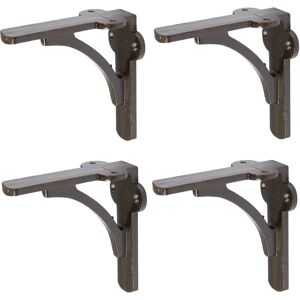 Hammer and Tongs Curved Iron Shelf Bracket - D100mm - Pack of 4 in Grey Size: 1000mm x 1000mm Grey 1000mm x 1000mm Hammer and Tongs Curved Iron Shelf Bracket - D100mm - Pack of 4 in Grey Size: 1000mm x 1000mm Grey 1000mm x 1000mm