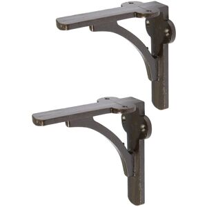 Hammer and Tongs Curved Iron Shelf Bracket - D100mm - Pack of 2 in Grey Size: 1000mm x 1000mm Grey 1000mm x 1000mm Hammer and Tongs Curved Iron Shelf Bracket - D100mm - Pack of 2 in Grey Size: 1000mm x 1000mm Grey 1000mm x 1000mm