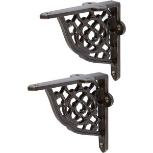 Hammer and Tongs Honeycomb Iron Shelf Bracket - D100mm - Pack of 2 in Grey Size: 1000mm x 1000mm Grey 1000mm x 1000mm Hammer and Tongs Honeycomb Iron Shelf Bracket - D100mm - Pack of 2 in Grey Size: 1000mm x 1000mm Grey 1000mm x 1000mm