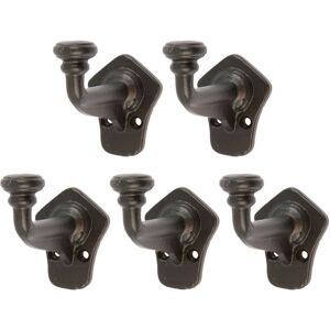 Hammer and Tongs Flat Top Larder Hook - W40mm x H70mm - Pack of 5 in Black Size: 1000mm x 1000mm Black 1000mm x 1000mm Hammer and Tongs Flat Top Larder Hook - W40mm x H70mm - Pack of 5 in Black Size: 1000mm x 1000mm Black 1000mm x 1000mm