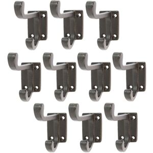 Hammer and Tongs Rectangular Plate Rounded Hat & Coat Hook - W30mm x H85mm - Black - Pack of 10 Size: 1000mm x 1000mm Black 1000mm x 1000mm Hammer and Tongs Rectangular Plate Rounded Hat & Coat Hook - W30mm x H85mm - Black - Pack of 10 Size: 1000mm x 1000mm Black 1000mm x 1000mm