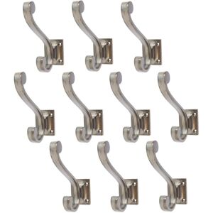 Hammer and Tongs Square Back Hat & Coat Hook - W35mm x H105mm - Pack of 10 in Grey Size: 1000mm x 1000mm Grey 1000mm x 1000mm Hammer and Tongs Square Back Hat & Coat Hook - W35mm x H105mm - Pack of 10 in Grey Size: 1000mm x 1000mm Grey 1000mm x 1000mm
