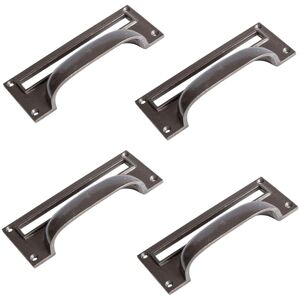 Hammer and Tongs Filing Cabinet Drawer Pull with Card Frame - W130mm x H50mm - Pack of 4 in Grey Size: 1000mm x 500mm Grey 1000mm x 500mm Hammer and Tongs Filing Cabinet Drawer Pull with Card Frame - W130mm x H50mm - Pack of 4 in Grey Size: 1000mm x 500mm Grey 1000mm x 500mm