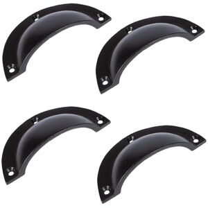 Hammer and Tongs Curved Cabinet Drawer Pull - W95mm x H46mm - Pack of 4 in Black Size: 1000mm x 500mm Black 1000mm x 500mm Hammer and Tongs Curved Cabinet Drawer Pull - W95mm x H46mm - Pack of 4 in Black Size: 1000mm x 500mm Black 1000mm x 500mm