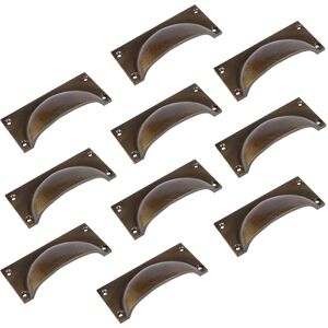 Hammer and Tongs Rectangular Cabinet Drawer Pull - W105mm x H50mm - Pack of 10 in Gold Size: 1000mm x 500mm Gold 1000mm x 500mm Hammer and Tongs Rectangular Cabinet Drawer Pull - W105mm x H50mm - Pack of 10 in Gold Size: 1000mm x 500mm Gold 1000mm x 500mm