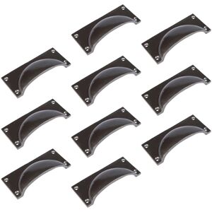 Hammer and Tongs Rectangular Cabinet Drawer Pull - W105mm x H50mm - Pack of 10 in Grey Size: 1000mm x 500mm Grey 1000mm x 500mm Hammer and Tongs Rectangular Cabinet Drawer Pull - W105mm x H50mm - Pack of 10 in Grey Size: 1000mm x 500mm Grey 1000mm x 500mm