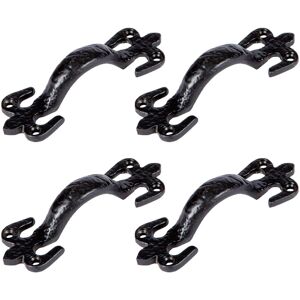 Hammer and Tongs Rustic Fleur De Lis Door Handle - H105mm - Black - Pack of 4 Size: 10000mm x 520mm Black 10000mm x 520mm Hammer and Tongs Rustic Fleur De Lis Door Handle - H105mm - Black - Pack of 4 Size: 10000mm x 520mm Black 10000mm x 520mm