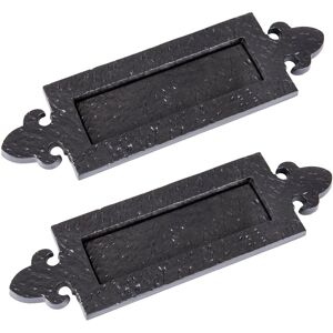 Hammer and Tongs Fleur De Lis Letter Plate - W345mm x H105mm - Black - Pack of 2 Size: 10000mm x 520mm Black 10000mm x 520mm Hammer and Tongs Fleur De Lis Letter Plate - W345mm x H105mm - Black - Pack of 2 Size: 10000mm x 520mm Black 10000mm x 520mm