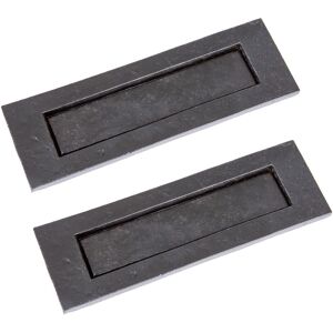 Hammer and Tongs Rustic Letter Plate - W255mm x H85mm - Black - Pack of 2 Size: 10000mm x 520mm Black 10000mm x 520mm Hammer and Tongs Rustic Letter Plate - W255mm x H85mm - Black - Pack of 2 Size: 10000mm x 520mm Black 10000mm x 520mm