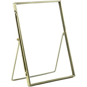 Nicola Spring Standing Metal Photo Frames - 6" x 8" - Pack of 5 in Gold Gold Nicola Spring Standing Metal Photo Frames - 6" x 8" - Pack of 5 in Gold Gold