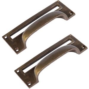 Hammer and Tongs Filing Cabinet Drawer Pull with Card Frame - W130mm x H50mm - Pack of 2 in Gold Size: 1000mm x 500mm Gold 1000mm x 500mm Hammer and Tongs Filing Cabinet Drawer Pull with Card Frame - W130mm x H50mm - Pack of 2 in Gold Size: 1000mm x 500mm Gold 1000mm x 500mm