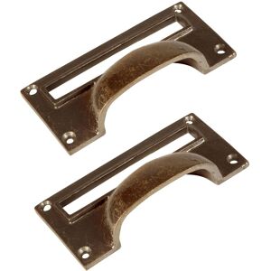 Hammer and Tongs Filing Cabinet Drawer Pull with Card Frame - W100mm x H50mm - Pack of 2 in Gold Size: 1000mm x 500mm Gold 1000mm x 500mm Hammer and Tongs Filing Cabinet Drawer Pull with Card Frame - W100mm x H50mm - Pack of 2 in Gold Size: 1000mm x 500mm Gold 1000mm x 500mm