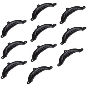 Hammer and Tongs Fluted Cabinet Drawer Pull - W130mm x H60mm - Pack of 10 in Black Size: 1000mm x 500mm Black 1000mm x 500mm Hammer and Tongs Fluted Cabinet Drawer Pull - W130mm x H60mm - Pack of 10 in Black Size: 1000mm x 500mm Black 1000mm x 500mm