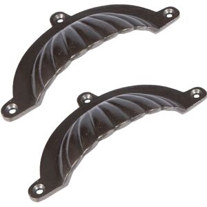 Hammer and Tongs Fluted Cabinet Drawer Pull - W130mm x H60mm - Pack of 2 in Grey Size: 1000mm x 500mm Grey 1000mm x 500mm Hammer and Tongs Fluted Cabinet Drawer Pull - W130mm x H60mm - Pack of 2 in Grey Size: 1000mm x 500mm Grey 1000mm x 500mm