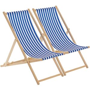 Harbour Housewares Folding Wooden Deck Chairs Navy Stripe Pack of 2 Navy Harbour Housewares Folding Wooden Deck Chairs Navy Stripe Pack of 2 Navy