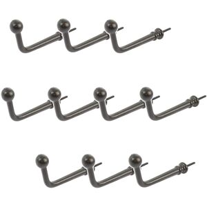 Hammer and Tongs Flat Top Screw Hook - W20mm x H60mm - Pack of 10 in Black Size: 1000mm x 1000mm Black 1000mm x 1000mm Hammer and Tongs Flat Top Screw Hook - W20mm x H60mm - Pack of 10 in Black Size: 1000mm x 1000mm Black 1000mm x 1000mm