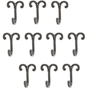 Hammer and Tongs Wire Coat Hook - W70mm x H90mm - Black - Pack of 10 Size: 1000mm x 1000mm Black 1000mm x 1000mm Hammer and Tongs Wire Coat Hook - W70mm x H90mm - Black - Pack of 10 Size: 1000mm x 1000mm Black 1000mm x 1000mm