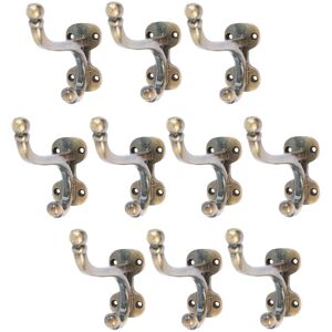 Hammer and Tongs Flat Top Ball End Hat & Coat Hook - W35mm x H85mm - Pack of 10 in Gold Size: 1000mm x 1000mm Gold 1000mm x 1000mm Hammer and Tongs Flat Top Ball End Hat & Coat Hook - W35mm x H85mm - Pack of 10 in Gold Size: 1000mm x 1000mm Gold 1000mm x 1000mm