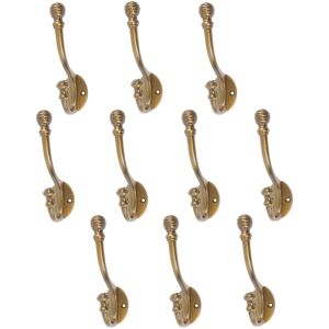Hammer and Tongs Ball End Hat & Coat Hook - W35mm x H135mm - Pack of 10 in Gold Size: 1000mm x 1000mm Gold 1000mm x 1000mm Hammer and Tongs Ball End Hat & Coat Hook - W35mm x H135mm - Pack of 10 in Gold Size: 1000mm x 1000mm Gold 1000mm x 1000mm