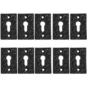 Hammer and Tongs Rectangular Escutcheon Plate - W30mm x H50mm - Black - Pack of 10 Size: 10000mm x 520mm Black 10000mm x 520mm Hammer and Tongs Rectangular Escutcheon Plate - W30mm x H50mm - Black - Pack of 10 Size: 10000mm x 520mm Black 10000mm x 520mm