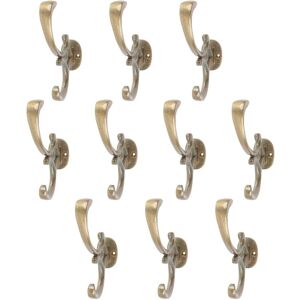 Hammer and Tongs Ornamental Hat & Coat Hook - W30mm x H130mm - Pack of 10 in Gold Size: 1000mm x 1000mm Gold 1000mm x 1000mm Hammer and Tongs Ornamental Hat & Coat Hook - W30mm x H130mm - Pack of 10 in Gold Size: 1000mm x 1000mm Gold 1000mm x 1000mm