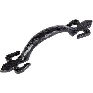 Hammer and Tongs Rustic Fleur De Lis Door Handle - H200mm - Black Size: 10000mm x 520mm Black 10000mm x 520mm Hammer and Tongs Rustic Fleur De Lis Door Handle - H200mm - Black Size: 10000mm x 520mm Black 10000mm x 520mm