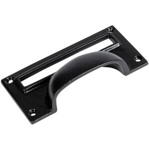 Hammer and Tongs Filing Cabinet Drawer Pull with Card Frame - W100mm x H50mm in Black Size: 1000mm x 500mm Black 1000mm x 500mm Hammer and Tongs Filing Cabinet Drawer Pull with Card Frame - W100mm x H50mm in Black Size: 1000mm x 500mm Black 1000mm x 500mm