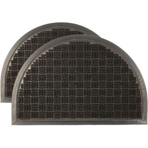 Nicola Spring Heavy Duty Door Mats - 60 x 40cm - Black - Pack of 2 Size: 40 cm x 60 cm Black 40 cm x 60 cm Nicola Spring Heavy Duty Door Mats - 60 x 40cm - Black - Pack of 2 Size: 40 cm x 60 cm Black 40 cm x 60 cm