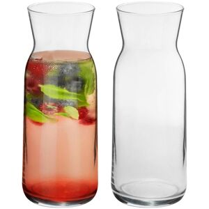 Argon Tableware Brocca Glass Carafes - 700ml - Pack of 2 in Clear Clear Argon Tableware Brocca Glass Carafes - 700ml - Pack of 2 in Clear Clear