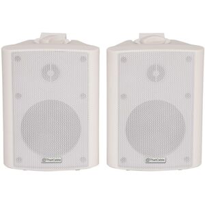 Loops Pair 6.5" 2 Way Stereo Speakers 120W 8Ohm White Background Wall Mounted Hi Fi White Loops Pair 6.5" 2 Way Stereo Speakers 120W 8Ohm White Background Wall Mounted Hi Fi White