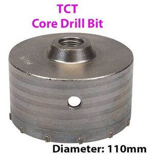 Loops PRO 110mm (4.33") TCT Core Drill Bit Tile Marble Glass Brick Hole Saw Cutter in Clear Clear Loops PRO 110mm (4.33") TCT Core Drill Bit Tile Marble Glass Brick Hole Saw Cutter in Clear Clear