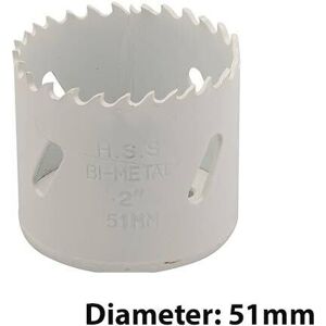 Loops Bi Metal Core Drill Bits 51mm Diameter HSS STEEL Wood Hole Saw Worktop Cutters in Metallics Metallics Loops Bi Metal Core Drill Bits 51mm Diameter HSS STEEL Wood Hole Saw Worktop Cutters in Metallics Metallics