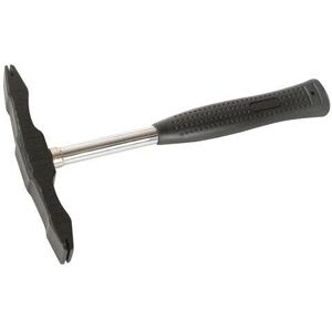 Loops 25oz Double Ended Scutch Hammer Steel Head Rubber Grip in Metallics Metallics Loops 25oz Double Ended Scutch Hammer Steel Head Rubber Grip in Metallics Metallics