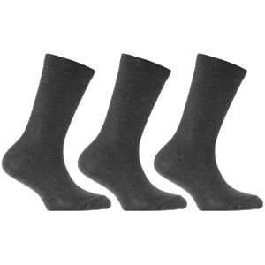Universal Textiles Plain Cotton Rich School Socks (Pack Of 3) in Grey Size: 9-12 Grey 9-12 Universal Textiles Plain Cotton Rich School Socks (Pack Of 3) in Grey Size: 9-12 Grey 9-12