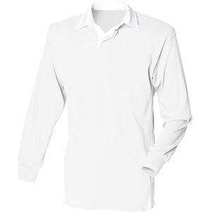 Front Row White Rugby Polo Shirt - Rugby Shirt Front Row White Rugby Polo Shirt - Rugby Shirt