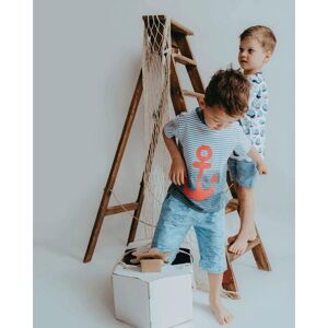 Lilly + Sid Boy's Anchor Print Dip Dye Stripe T-Shirt Size: 4-5 Years Multicolor 4-5 Years Lilly + Sid Boy's Anchor Print Dip Dye Stripe T-Shirt Size: 4-5 Years Multicolor 4-5 Years