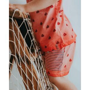Lilly + Sid Boy's Jersey Ship Shorts in Red Size: 4-5 Years Red 4-5 Years Lilly + Sid Boy's Jersey Ship Shorts in Red Size: 4-5 Years Red 4-5 Years