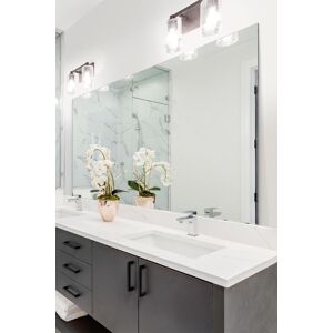 MirrorOutlet Circuitt 4mm Sheet Mirror Glass Polished Edges 4 Holes 140 x 70cm in Silver Size: 1 Pack Silver 1 Pack MirrorOutlet Circuitt 4mm Sheet Mirror Glass Polished Edges 4 Holes 140 x 70cm in Silver Size: 1 Pack Silver 1 Pack