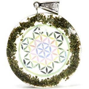 KDMD Women's Orgonite Power Pendant - Greenstone Mandala in Green Green One Size KDMD Women's Orgonite Power Pendant - Greenstone Mandala in Green Green One Size