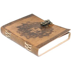 KDMD Leather Greenman Notebook (6x8") in Brown Brown KDMD Leather Greenman Notebook (6x8") in Brown Brown