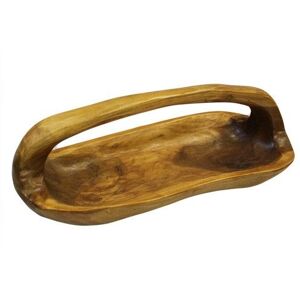 KDMD Bowl with Handle 30cm in Brown Brown KDMD Bowl with Handle 30cm in Brown Brown