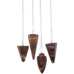 KDMD Magic Pendulum - Tiger Eye in Brown Brown KDMD Magic Pendulum - Tiger Eye in Brown Brown