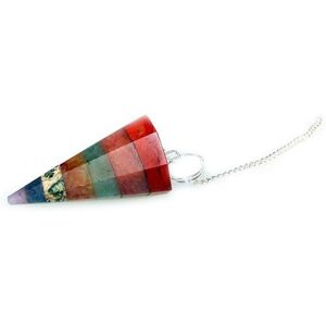 KDMD Women's Chakra Style 7 Slice Pendulums Multicolor One Size KDMD Women's Chakra Style 7 Slice Pendulums Multicolor One Size