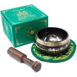KDMD Green Tara Singing Bowl Set 10cm (min 380gm) Green KDMD Green Tara Singing Bowl Set 10cm (min 380gm) Green
